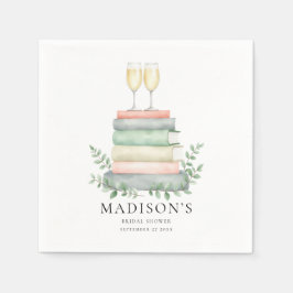 Servilleta De Papel Despedida de Soltera con Prosecco de A New Chapter