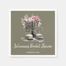 Despedida de soltera con tema de botas militares