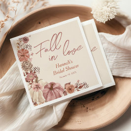 Servilleta De Papel Despedida de Soltera de Calabaza: Cae de Amor