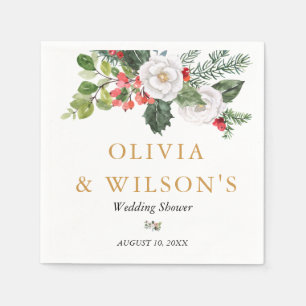 Servilleta De Papel Despedida de soltera de invierno de Navidad