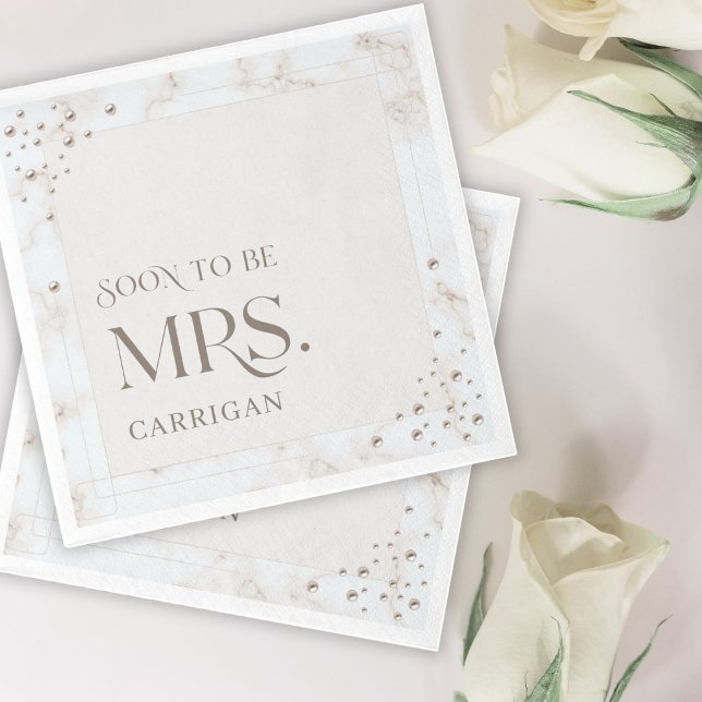 Servilleta De Papel Despedida de soltera de Pearl pronto será Mrs. Mod (Subido por el creador)