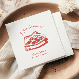 Servilleta De Papel Despedida de Soltera de Pizza Funky 'Me Salseé'