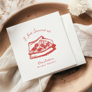 Servilleta De Papel Despedida de Soltera de Pizza Funky Me Salseé