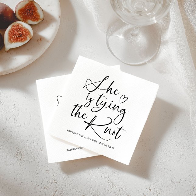 Servilleta De Papel Despedida de Soltera de She Is Tying The Knot (Subido por el creador)