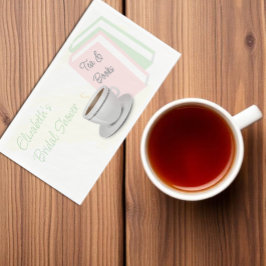 Servilleta De Papel Despedida de soltera de té y libros