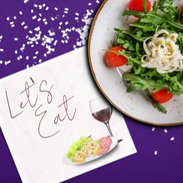 Servilleta De Papel Despedida de soltera de vino y charcutería