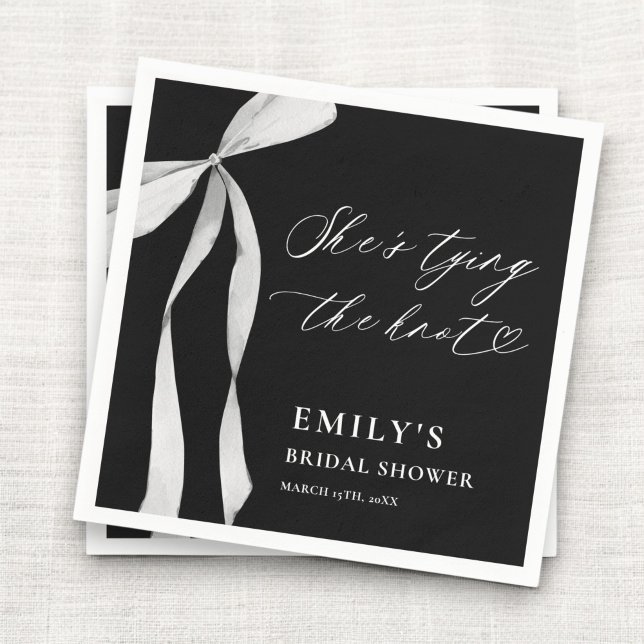 Servilleta De Papel Despedida de Soltera: Ella está Atando el Nudo (Subido por el creador)