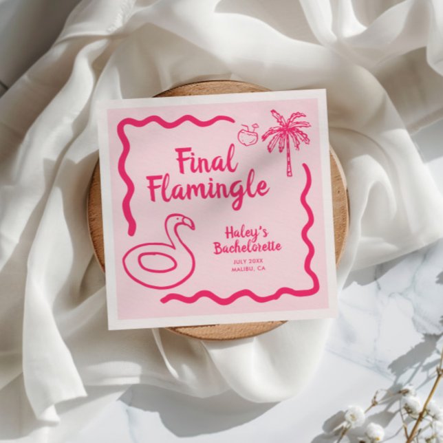 Servilleta De Papel Despedida de soltera final de Flamingle (Subido por el creador)