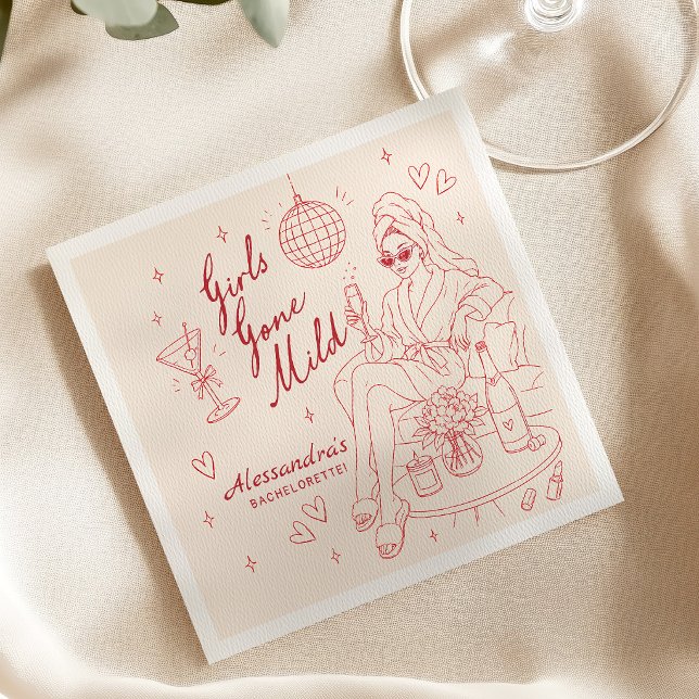 Servilleta De Papel Despedida de soltera Girls Gone Mild (Subido por el creador)