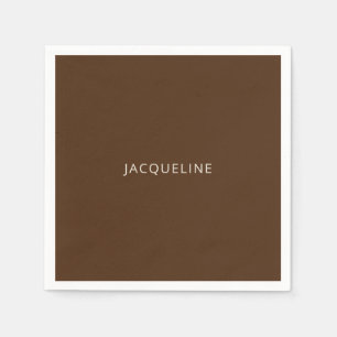 Servilleta De Papel Despedida de soltera marrón personalizada