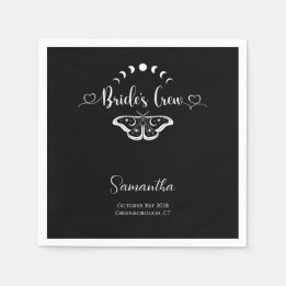 Servilleta De Papel Despedida de soltera personalizada celeste gótica