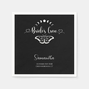 Servilleta De Papel Despedida de soltera personalizada celeste gótica