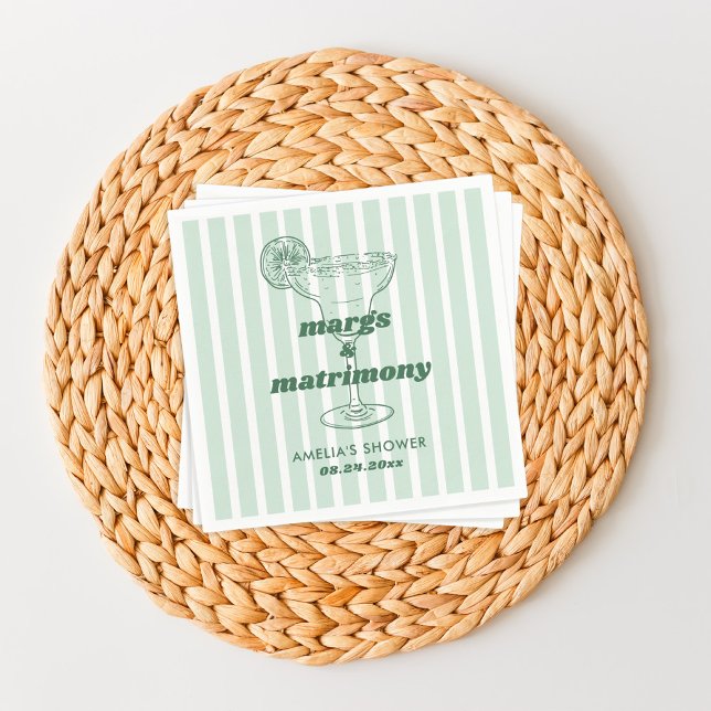 Servilleta De Papel Despedida de soltera retro Margs y Matrimonio (Subido por el creador)