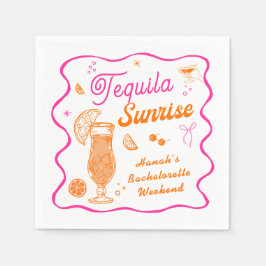 Servilleta De Papel Despedida de soltera Tequila Sunrise