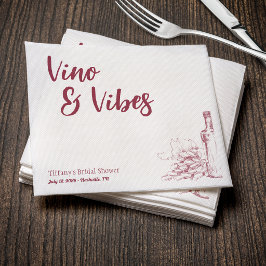 Servilleta De Papel Despedida de soltera Vino & Vibes