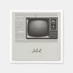 Servilleta De Papel Despedida de soltera Vintage con periódico antiguo