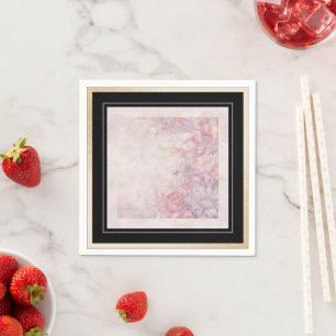 Servilleta De Papel Desplazamientos con rosas estilo victoriano