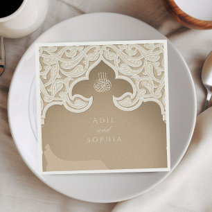 Servilleta De Papel Desplazamientos majestuosos Boda islámico personal
