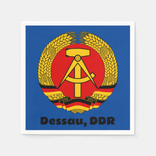 Servilleta De Papel Dessau, DDR, Dessau, Alemania (Ossi de Alemania Or