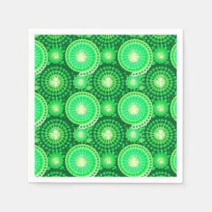 Servilleta De Papel Destellos y molinetes, verde pino oscuro