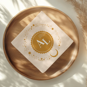 Servilleta De Papel Destino del Boda cósmico de tarjetas de embarque