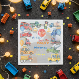 Servilleta De Papel Detener el tráfico cerrar los coches de carretera 