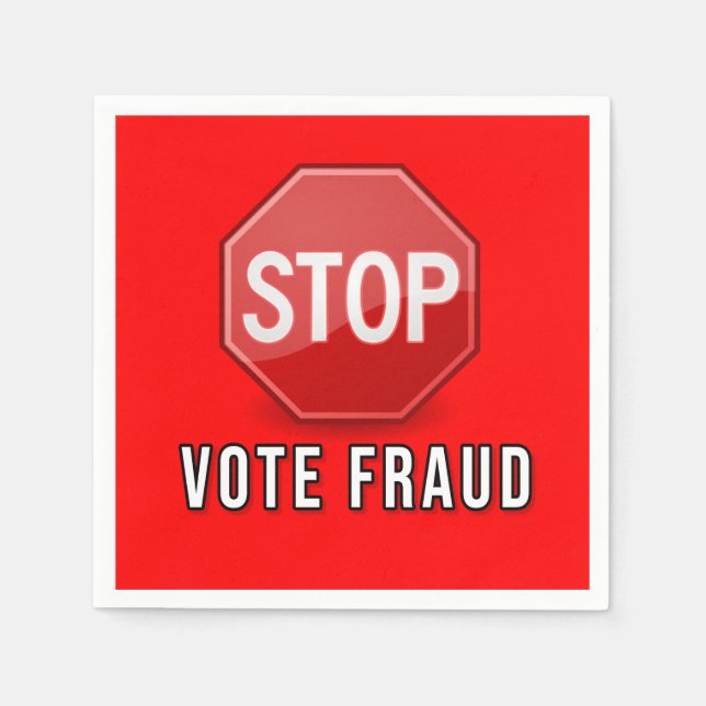Servilleta De Papel Detener fraude electoral (Anverso)