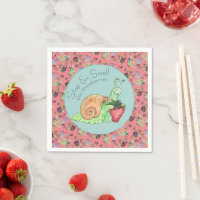 Detener y oler el patrón del caracol de fresas
