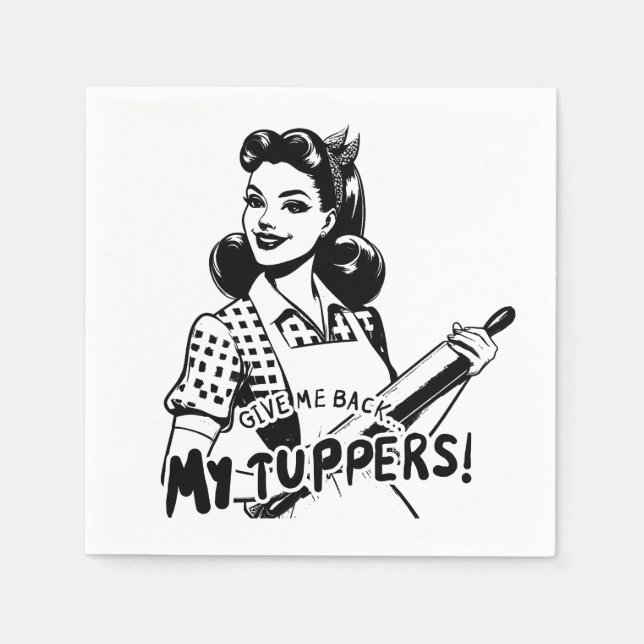 Servilleta De Papel Devuélveme mis Tuppers (Anverso)