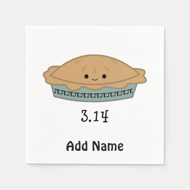 Servilleta De Papel Día 3.14 De La Ip Cuta (Anverso)