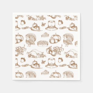 Servilleta De Papel Día de Acción de Gracias