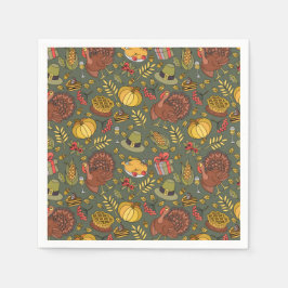 Servilleta De Papel Día de Acción de Gracias