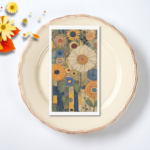 Servilleta De Papel Día de Acción de Gracias Boho Floral Elegante