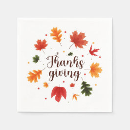 Servilleta De Papel Día de Acción de Gracias Gnomes