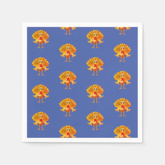 Servilleta De Papel Día de Acción de Gracias turquía, Día de Acción de (Anverso)