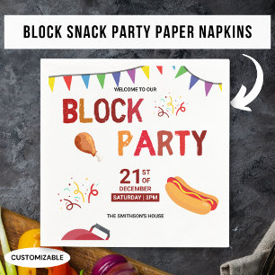 Servilleta De Papel Día de Campo Comida a la Parrilla Diversión Picnic