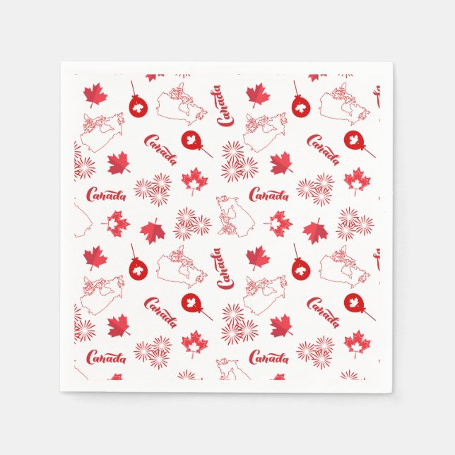 Servilleta De Papel Día de Canadá (Anverso)