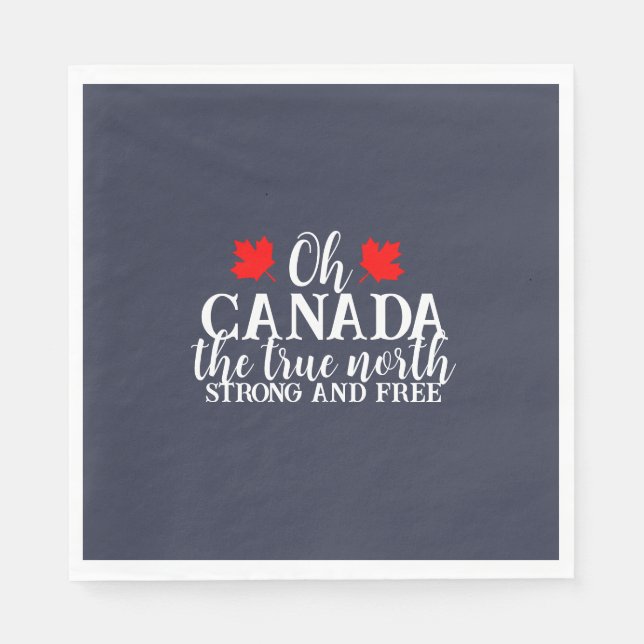 Servilleta De Papel Día de Canadá (Anverso)