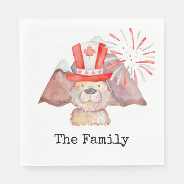 Servilleta De Papel Día de Canadá (Anverso)