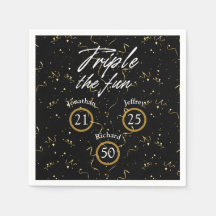 Día de Cumpleaños Conjunto Triple The Divertido