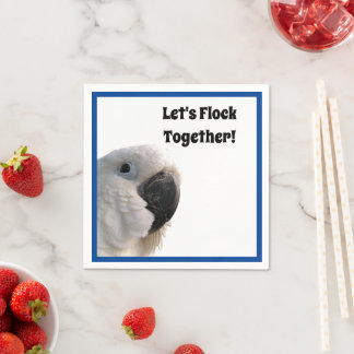 Servilleta De Papel Día de la Amistad Cockatoo Flock Funny Photo
