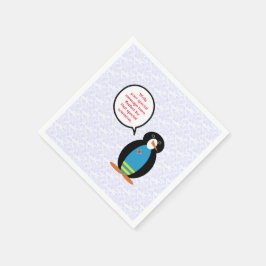 Servilleta De Papel Día de la Bandera de Aruba Sra. Pingüino Hablando
