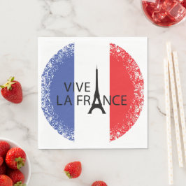 Servilleta De Papel Día de la Bastilla 14 de julio Francia