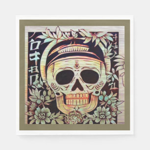 Servilleta De Papel Día de la Calavera Azúcar Muerta 3