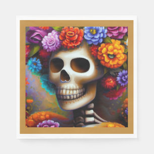 Servilleta De Papel Día de la Calavera del Azúcar Muerto 1