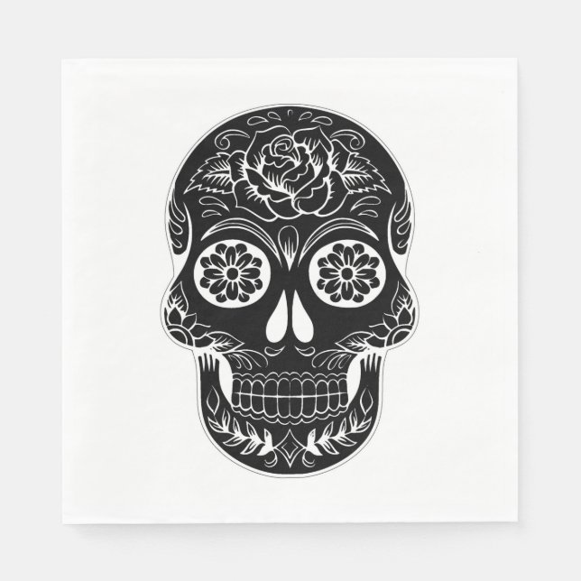 Servilleta De Papel Día de la Calavera Muerta (Anverso)