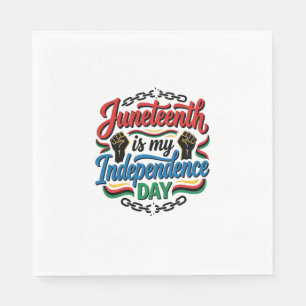 Servilleta De Papel Día de la Independencia de Juneteenth Diseño de ca