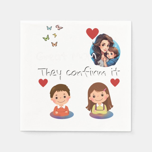 Servilleta De Papel Día de la madre (Anverso)