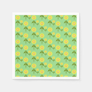 Servilleta De Papel Día de la Madre Sunflowers Patterned