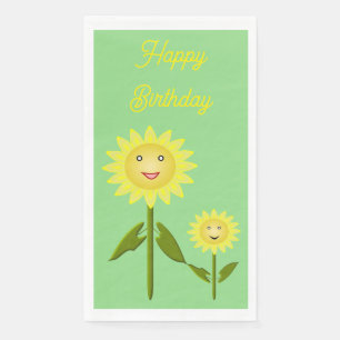 Servilleta De Papel Día de la Madre Sunflowers Personalizado cumpleaño